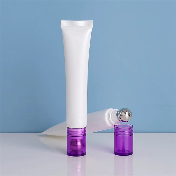 20ml PE Soft Squeeze Tube Massage Eye Cream Tube Packaging Eye Cream Massage Tube Cosmetic Tube With Ball Applicator