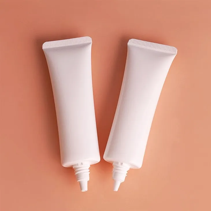 Cosmetic Oval Flat Plastic Packaging Foundation Hand Cream Packaging Tube